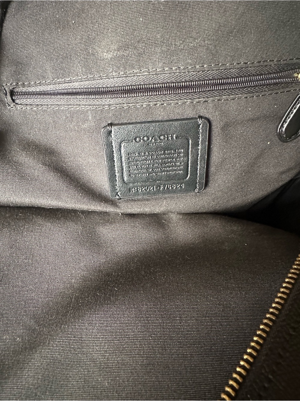 Coach Black Leather Mini Backpack with Gold Hardware Accents - Picture 4 of 5